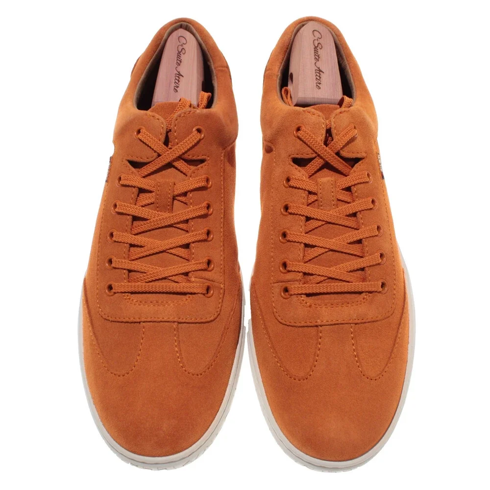 Piloti NWB Shift Lace Up Driving Sneakers Size 13 US in Orange Suede